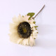 5 PCS Retro Sunflower Sunflower Simulation Sunflower Bouquet Wedding Bride Holding Fake Flowers(Autumn White)
