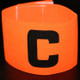10 PCS Football Match Armband Elastic Sticker Winding-Type C Marker(Orange)