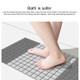 Original Xiaomi Youpin Qualitell Bathroom Massage Antiskid Mat, Size: 389 x 855mm(Grey)