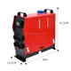 Snap-in Car Air Heater Fuel Parking Heater, Specifications: Four-hole 5000W-Liquid Crystal Switch