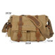 AUGUR 2138 Men Casual Canvas Shoulder Messenger Crossby Bag (Yellowish-brown)