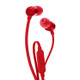 JBL T110 3.5mm Plug Wired Stereo One-button Wire-controlled In-ear Earphone with Microphone, Supports HD Calls, Cable Length: 1.2m (Red)