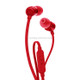 JBL T110 3.5mm Plug Wired Stereo One-button Wire-controlled In-ear Earphone with Microphone, Supports HD Calls, Cable Length: 1.2m (Red)