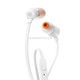 JBL T110 3.5mm Plug Wired Stereo One-button Wire-controlled In-ear Earphone with Microphone, Supports HD Calls, Cable Length: 1.2m (White)