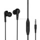 Langsdom MJ62 1.2m Wired In Ear 3.5mm Interface Stereo Earphones with Mic (Black)