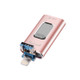 Richwell 3 in 1 64G Type-C + 8 Pin + USB 3.0 Metal Push-pull Flash Disk with OTG Function(Rose Gold)