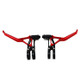 BIKERSAY BH001 Pairs Bike Brake Lever Ultralight CNC Aluminum Alloy Brake Bar for MTB BMX Bike Brake Handlebar (Red)