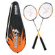 REGAIL 8019 2 in1 Carbon Durable Badminton Racket with Tote Bag(Orange)