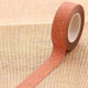 Flash Washi Sticky Paper Tape Label DIY Decorative Tape, Length: 10m(Orange)