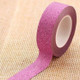 Flash Washi Sticky Paper Tape Label DIY Decorative Tape, Length: 10m(Rose Red)