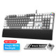 AULA F2088 PBT Keycap 108 Keys White Backlight Mechanical Black Switch Wired Gaming Keyboard(Black White)