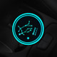 2 PCS Car Constellation Series AcrylicColorful USB Charger Water Cup Groove LED Atmosphere Light(Gemini)