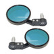 SF-158 Motorcycle Round Blue Glass Adjustable Rearview Mirror Handle Reflective Mirror