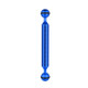 PULUZ  7 inch 17.7cm Length 20.8mm Diameter Dual Balls Carbon Fiber Floating Arm, Ball Diameter: 25mm(Blue)