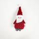 2 PCS Christmas Cloth Santa Snowman Doll Pendant(Red Old Man )