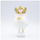 2 PCS Ornaments Fabric Plush Blonde Angel Christmas Doll Decoration Creative Children's Gifts(Heart Shape )