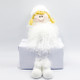 2 PCS Christmas Home Decorations Plush Cute Dolls Christmas Tree Desktop Decorations(Blonde Angel )