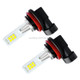 2 PCS H16 DC 12V-24V 12W 700LM Auto Car Fog Lights with 12 SMD-3030 LED Bulbs(White Light)