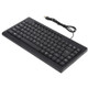 KB-301A Multimedia Notebook Mini Wired Keyboard, Arabic Version (Black)