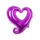 50 PCS Hollow Aluminum Heart Balloons for Wedding Party Decoration, Specification:18inch Heart Shaped(Rose Red)