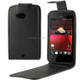 Vertical Flip Leather Case with Magnetic Buckle for HTC Desire 200 (Black)