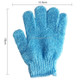 5 PCS Shower Bath Gloves Exfoliating Spa Massage Scrub Body Glove(Blue)