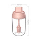 3 PCS Macaron Ribbon Moisture-Proof Lid Spoon One Seasoning Jar Glass Seasoning Bottle with Label, Style:Brush Oil Bottle(Pink)