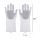 Multipurpose Silicone Gloves Heat-proof Anti-abrasive Housework Kitchen Cleaning Gloves(Grey)