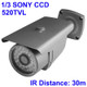 1/3 SONY Color 520TVL CCD Waterproof Camera, IR Distance: 30m