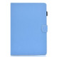 For iPad Mini 4 / Mini 3 / Mini 2 / Mini Solid Color Tablet PC Universal Magnetic Horizontal Flip Leather Case with Card Slots & Holder(Blue)