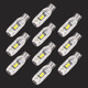 10 PCS T10 DC12V / 1W Car Clearance Light 5LEDs SMD-3030 Lamp Beads (White Light)