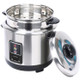 Stainless Steel Electric Rice Cooker Double Bottom Food-grade Liner Household Vintage Rice Cooker, Capacity:4L