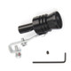 Universal Aluminum Turbo Sound Exhaust Muffler Pipe Whistle Car / Motorcycle Simulator Whistler, Size: XL, Outside Diameter: 35mm(Black)