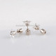 4 PCS Fashion Five-pointed Star Shape LED Earrings Glowing Light Up  Earring Stud(Orange)