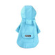 Dog Raincoat Hooded Four-Legged Clothes Waterproof All-Inclusive Small Dog Pet Raincoat, Size: M(Lake Blue)