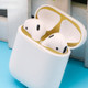 Metal Dustproof Sticker for Apple AirPods 2(Gold)