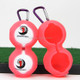 2 PCS Golf Silicone Double-ball Protective Sleeve (Pink)