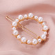 Geometric Irregular Pearl Hairpins Girls Delicate Hair Grip(Round)