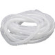 7m PE Spiral Pipes Wire Winding Organizer Tidy Tube, Nominal Diameter: 12mm(White)