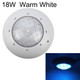18W ABS Plastic Swimming Pool Wall Lamp Underwater Light(Warm White)