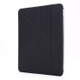 For iPad Pro 12.9 (2020/2018) Multi-folding Horizontal Flip PU Leather + Shockproof TPU Case with Holder & Pen Slot(Black)