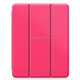 For iPad Pro 11 inch 2020 Custer Pattern TPU Smart Tablet Holster with Sleep Function & Tri-Fold Bracket & Pen Slot(Rose Red)