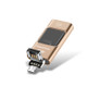 32GB USB 2.0 + 8 Pin + Mirco USB Android iPhone Computer Dual-use Metal Flash Drive (Gold)
