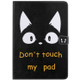 For iPad 10.2 / Pro 10.5 / Air  2019 3D Colored Drawing Horizontal Flip Leather Case with Holder & Card Slots & Wallet & Sleep / Wake-up Function(Cat Ears)