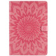 For iPad 10.2 / Pro 10.5 / Air 2019 Pressed Printing Sun Flower Pattern Horizontal Flip Leather Case with Holder & Card Slots & Wallet(Pink)
