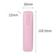 Solid Color UVC Handheld Portable Ultraviolet Disinfection Lamp (Pink)