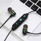 MG-G21 Bluetooth 4.2 Sport Wireless Bluetooth Earphone, Support Card(Green Black)