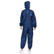 Striped Anti-static Split Hood Dust-proof Work Suit, Size:XXXXXL(Navy Blue)