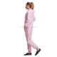 Striped Anti-static Split Hood Dust-proof Work Suit, Size:L(Pink)