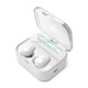 X7 TWS V5.0 Binaural Wireless Stereo Bluetooth Headset with Charging Case and Digital Display(White)